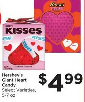 Food 4 Less Hershey's giant heart candy offer