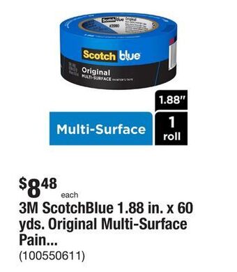 The Home Depot 3m scotchblue 1.88 in. x 60 yds. original multi-surface painter's tape offer