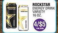 Carnicerias Jimenez Rockstar energy drink offer