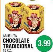 Carnicerias Jimenez Abuelita chocolate tradicional offer