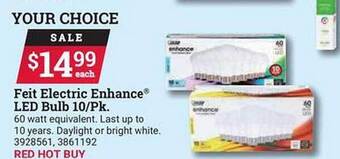 Ace Hardware Feit electric enhance led bulb 10-pk offer