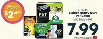 Harris Teeter Swiffer heavy duty pet refills offer