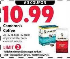 Festival Foods Cameron's coffee offer
