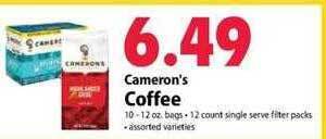 Festival Foods Cameron's coffee offer