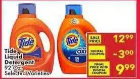 Fairplay Tide liquid detergent offer
