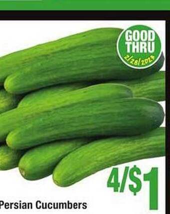 Jewel-Osco Persian cucumbers offer