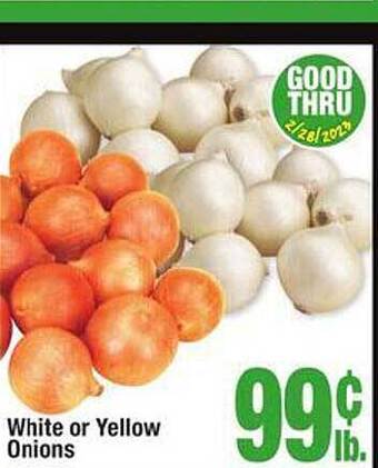 Jewel-Osco White or yellow onions offer