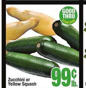 Jewel-Osco Zucchini or yellow squash offer