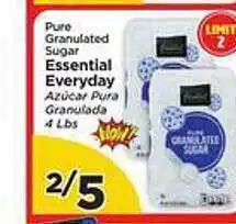 Pure granulated sugar essential everyday