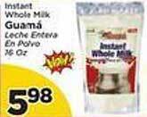 Presidente Instant whole milk guamá offer