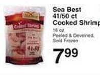 Price Chopper Sea best cooked shrimp offer