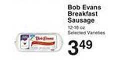 Price Chopper Bob evans breakfast sausage offer