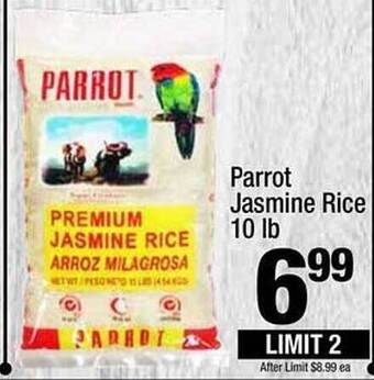 Super King Markets Parrot jasmine rice offer