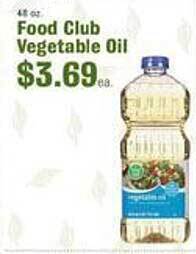 Robert Fresh Market Food club vegetable oil offer