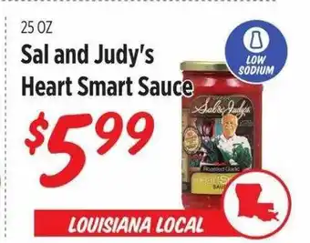 Rouses Sal and judy's heart smart sauce offer