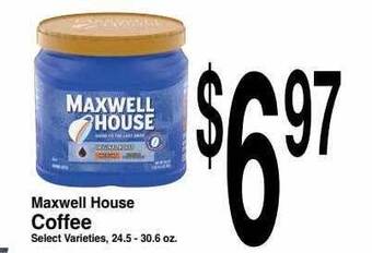 Super Saver Maxwell house coffee offer