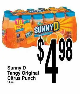 Super Saver Dunny d tangy original citrus punch offer