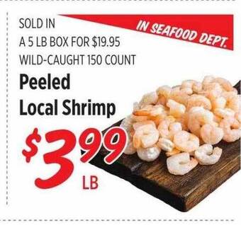 Rouses Peeled local shrimp offer