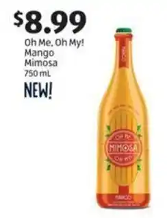 Aldi Oh Me, Oh My! Mango Mimosa 750 ml offer