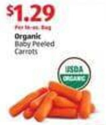 Aldi Organic Baby Peeled Carrots offer