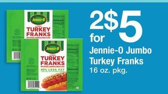 ACME Jennie-o jumbo turkey franks offer