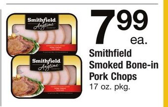 ACME Smithfield smoked bone-in pork chops offer
