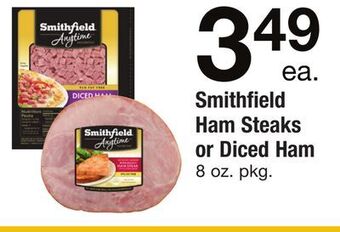 ACME Smithfield ham steaks or diced ham offer