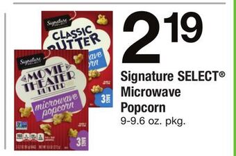 ACME Signature select® microwave popcorn offer