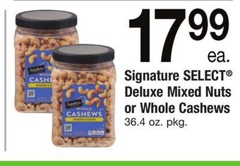 ACME Signature select® deluxe mixed nuts or whole cashews offer