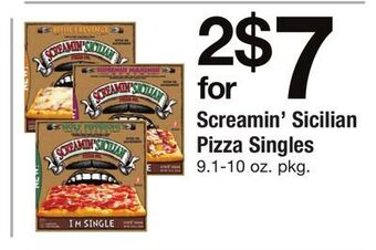 ACME Screamin' sicilian pizza singles offer