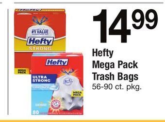 ACME Hefty mega pack trash bags offer