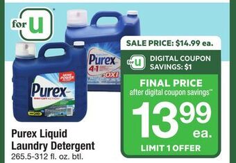 ACME Purex liquid laundry detergent offer