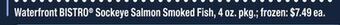 ACME Waterfront bistro® sockeye salmon smoked fish offer