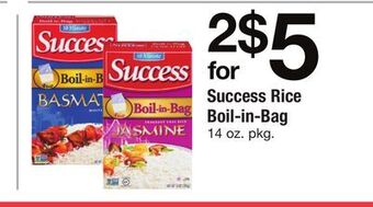 ACME Success rice boil-in-bag offer