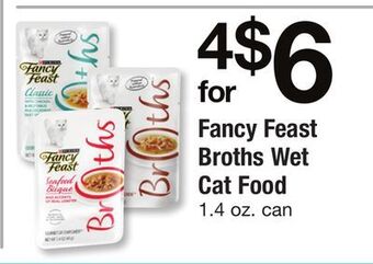 ACME Fancy feast broths wet cat food offer