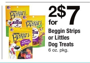 ACME Beggin strips or littles dog treats offer