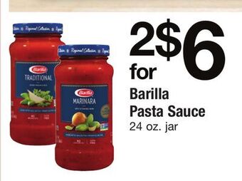 ACME Barilla pasta sauce offer