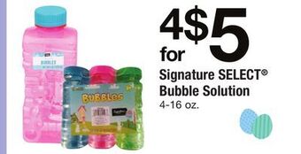 ACME Signature select® bubble solution offer