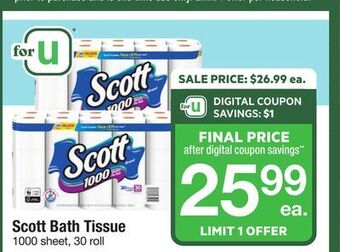 ACME Scott bath tissue offer
