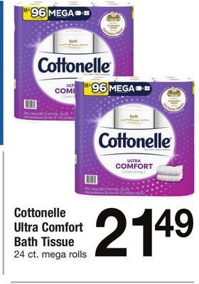 ACME Cottonelle ultra comfort bath tissue offer