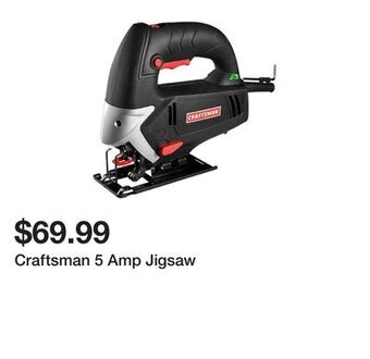 Kmart Craftsman 5 amp jigsaw offer