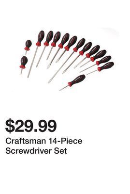 Kmart Craftsman 14-piece screwdriver set offer