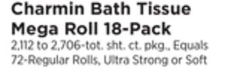 ShopRite Bath tissue mega roll 18-pack offer