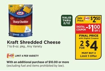 ShopRite Shredded cheese offer