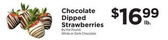 ShopRite Chocolate dipped strawberries offer