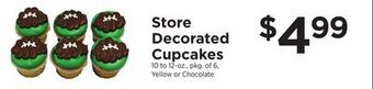 ShopRite Store decorated cupcakes offer