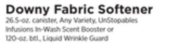 ShopRite Fabric softener offer