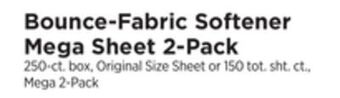 ShopRite Fabric softener mega sheet 2-pack offer