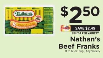 ShopRite Beef franks offer
