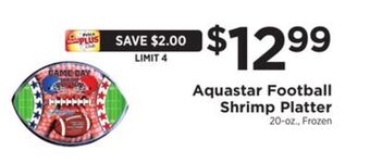 ShopRite Football shrimp platter offer